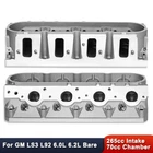 For Chevy GM LS3 L92 6.0L 6.2L Square Port Cylinder Heads 821 823 Pair 265cc