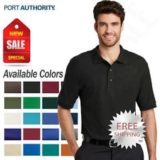Port Authority Mens Short Sleeve Golf Polo Shirt Sizes 5XL-10XL K500ES