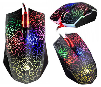 Bloody A70 4000DPI USB Optical Gaming Mouse color of the glare of the wired  mouse, PUBG, CSGO, LOL Mouse 