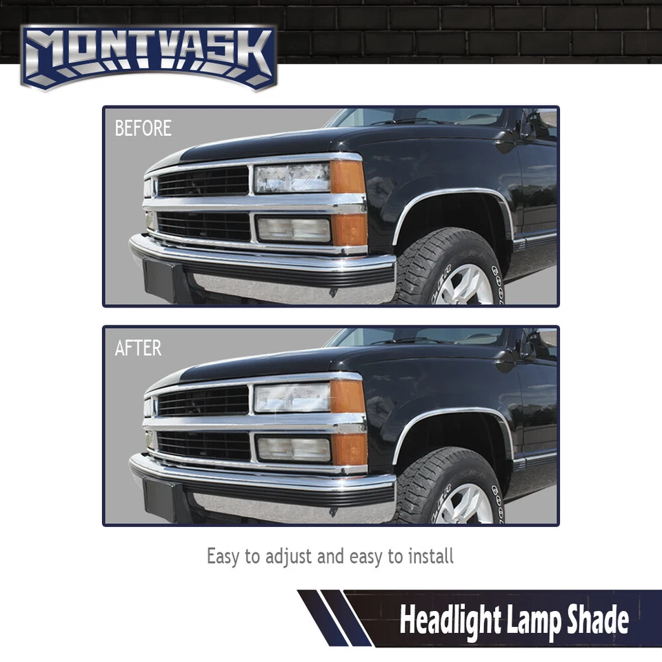 Lente de repuesto transparente izquierda+derecha apta para 94-98 GMC C/K Sierra Foto 3 de 4