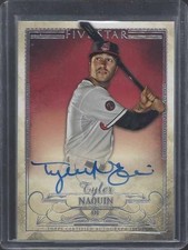 TYLER NAQUIN 2016 TOPPS 5 FIVE STAR INDIANS ON CARD AUTO