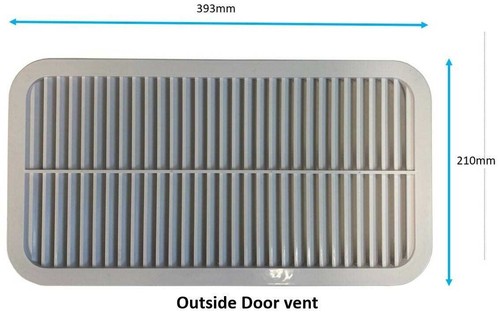 JAYCO White OUTER Door Vent T/S 2013 on CAMPER. C8538J - Picture 4 of 6
