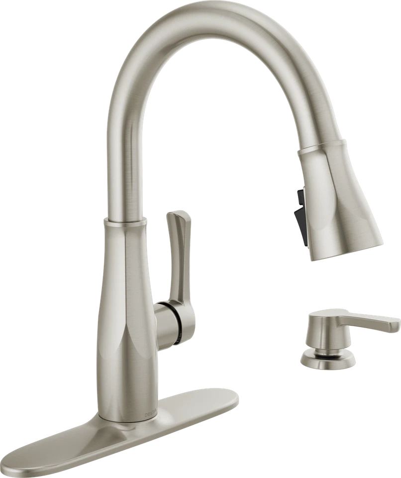 Delta Owendale Grifo de Cocina Spotshield Acero Inoxidable Certificado Reacondicionado Foto 2 de 4