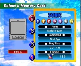 Sonic Gems Collection Unlocked Memory Card Save 100% Complete Nintendo GameCube