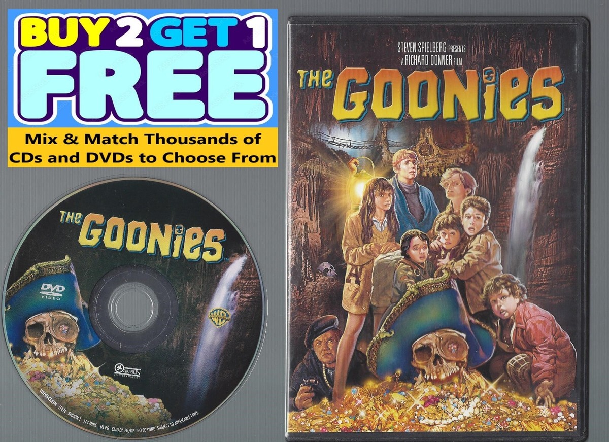 The Goonies (DVD 1985) Ke Huy Quan Josh Brolin Sean Austin Disc