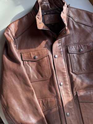 Coach Leather Jacket Men's Size L