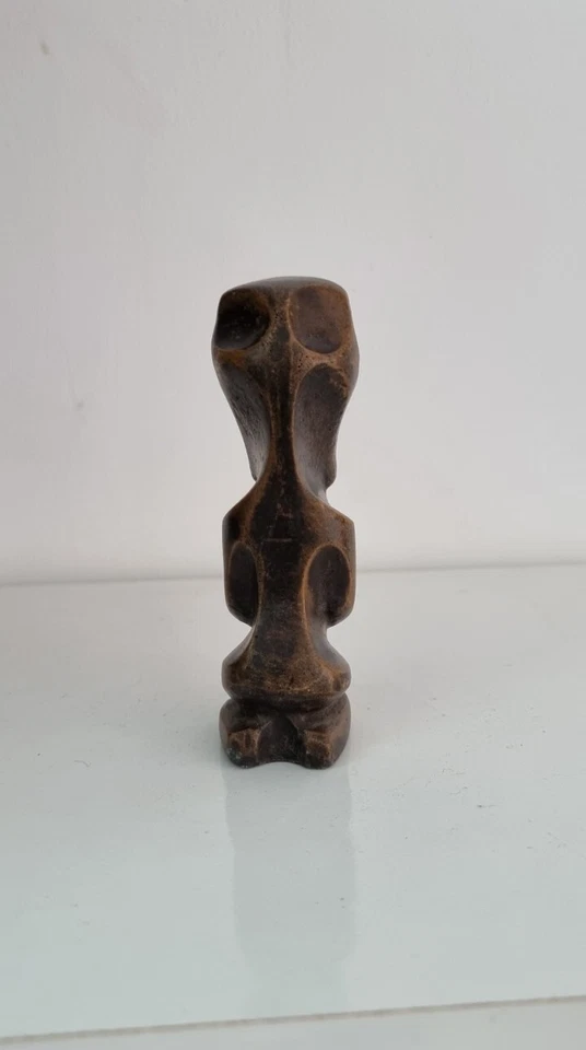 Sculpture Statue Oceanic Art Figurine.Statuette résine Tiki Polynésie - Photo 3/4