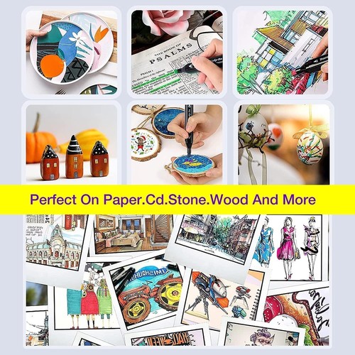 80 Colors Alcohol Markers Set Dual Tips Art Markers Drawing Coloring Sketching - Picture 7 of 9