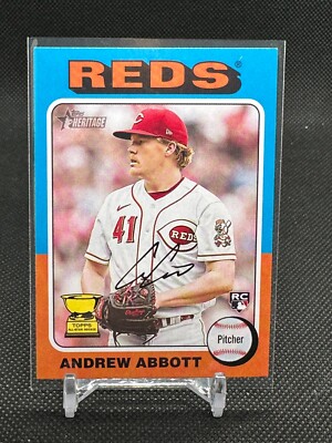 2024 Topps Heritage Andrew Abbott ROOKIE #470 - Cincinnati Reds