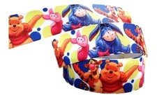 Winnie the Pooh And Friends 1" Wide Repeat Ribbon Sold in Yard Lots
