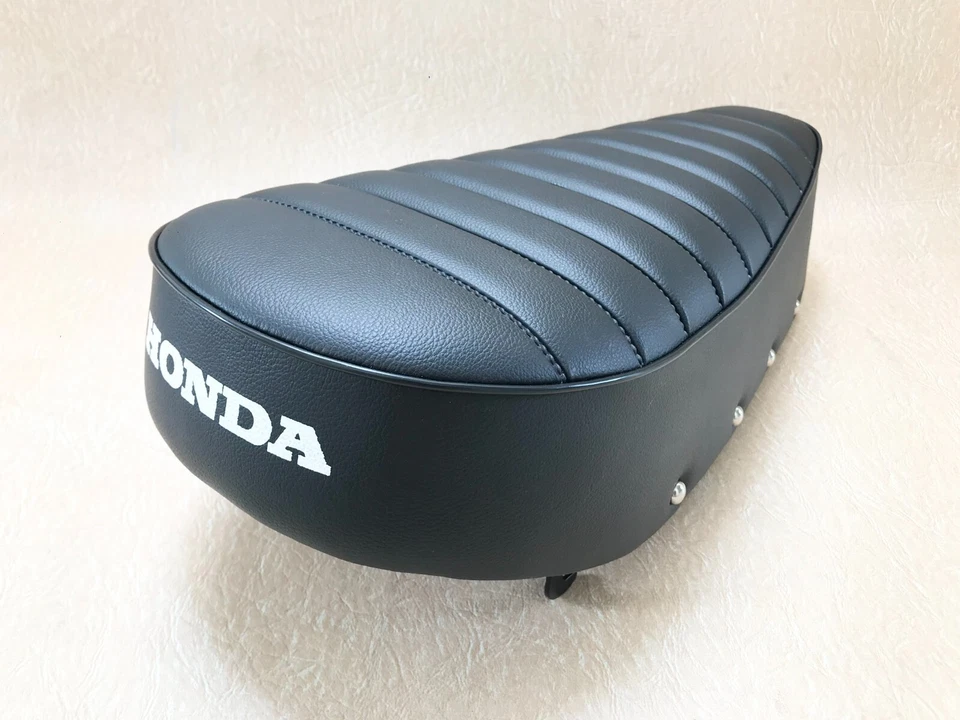 Selim de Assento Honda SL70 1971-1973.Fit XL70 1974-1976 Novo Completo. Panela de Metal Preto - Imagem 4 de 4