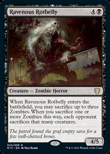 Ravenous Rotbelly [Innistrad: Midnight Hunt Commander] Magic MTG