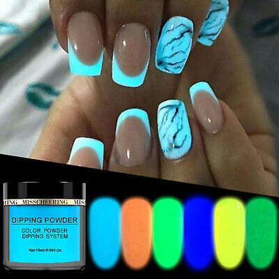 glow acrylic nails