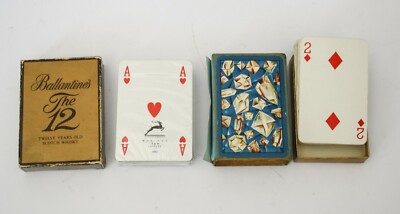   2 SATZ SPIELKARTEN BALLANTINE'S + J.K. SMIT & SONS DIAMOND TOOLS VINTAGE