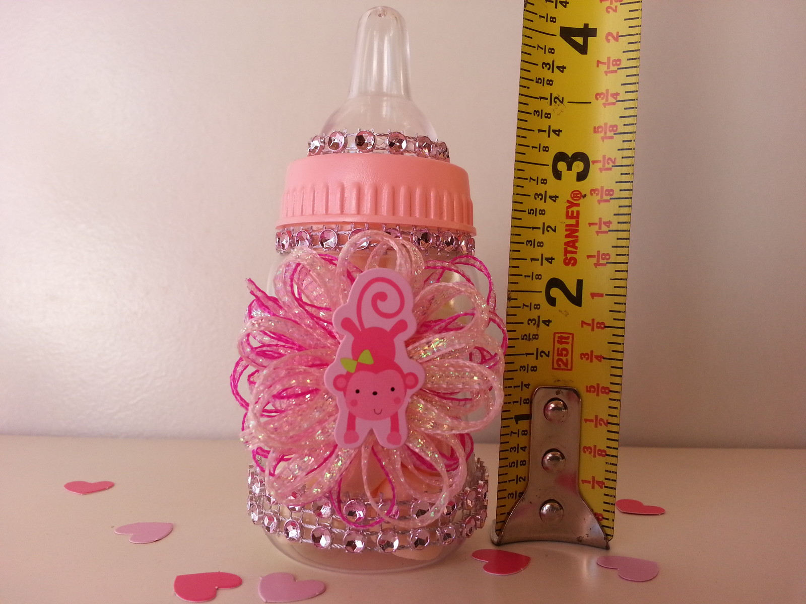 12 Monkey Fillable Bottles Baby Shower It's a Girl Favors Prizes  Safari  Jungle
