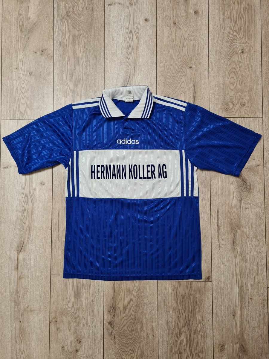 ADIDAS RETRO VINTAGE 90s FOOTBALL SHIRT SOCCER JERSEY #9 MADE IN
