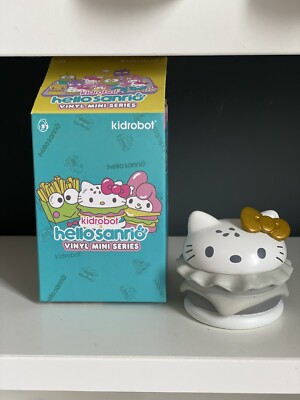 Kidrobot x Hello Sanrio Vinyl Miniserie Hello Kitty Burger GOLD SELTEN BRANDNEU