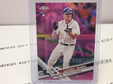 JaCoby Jones 2017 Topps Chrome RC 🔥 Pink Refractor 🔥 Detroit Tigers Rookie