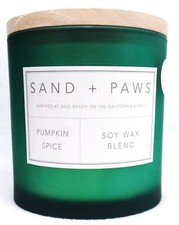 1 Sand  Fog Paws PUMPKIN SPICE 3Wick Large Soy Candle 25 oz NEUTRALIZE PET ODOR