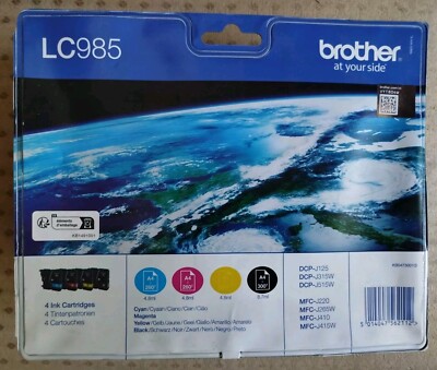 4x Original Brother LC985 tintenpatronen -   DE-Kostenloser versand!    LC-985