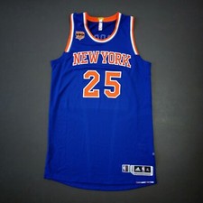 100% Authentic Derrick Rose Adidas 2015 Knicks Game Issued Pro Jersey Size XL+2