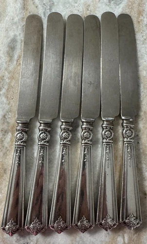 6pc Knife Victorian-Sheraton Sterling by Durgin / Gorham /  W.C. Bryant  7 1/4"