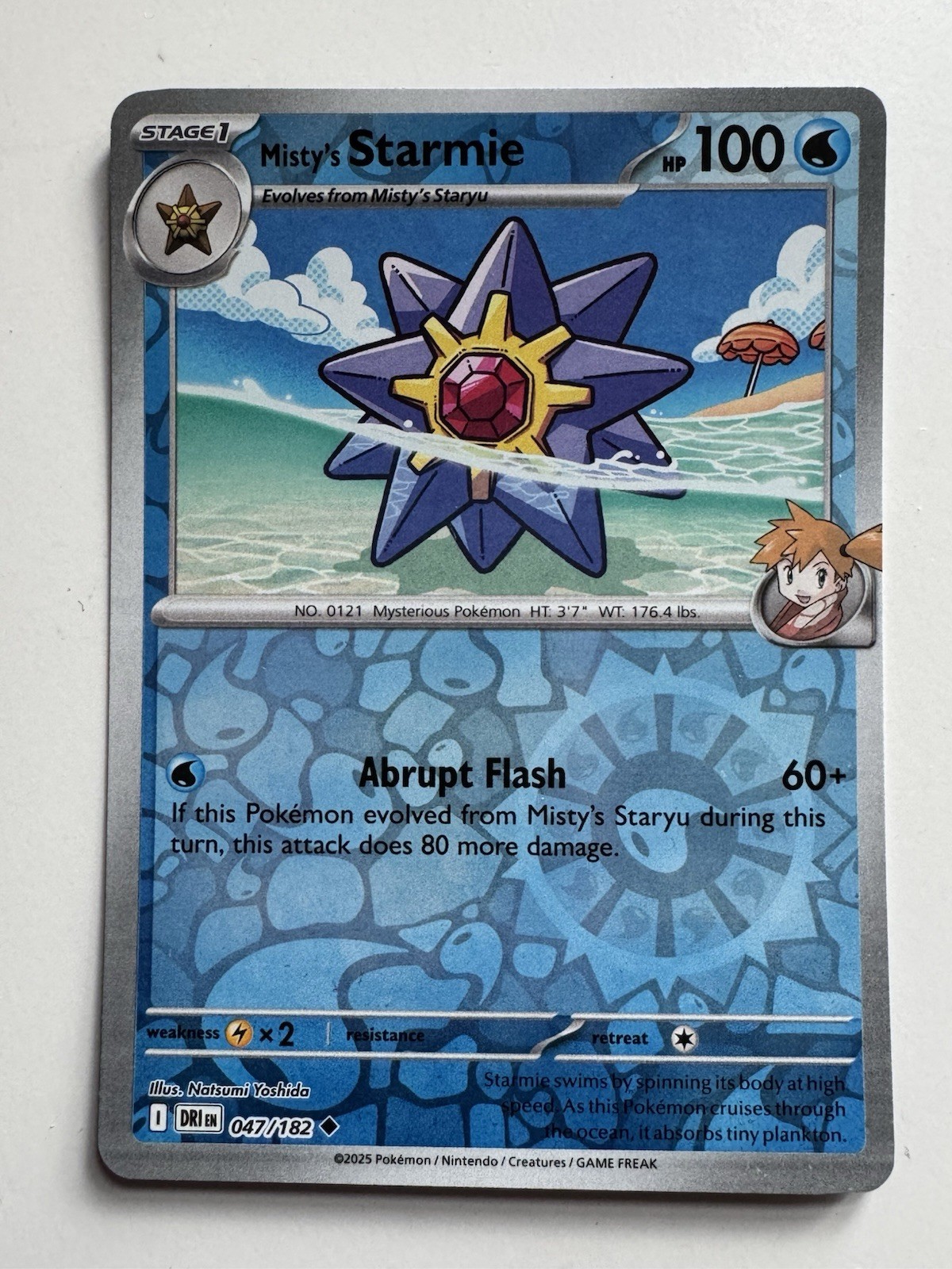 Misty's Starmie - 47/182 - Pokemon Sv10: Destined Rivals - Reverse Holo - LP