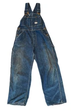 Vintage 1950's Hercules Blue Denim Overalls Workwear USA Mens