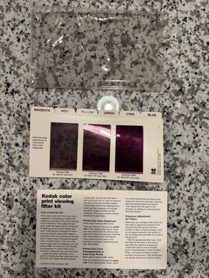 Kodak Color Print Viewing Filter Kit Analog Multicolor Color