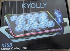 KYOLLY K15B laptop cooling pad. It is designed for gaming laptops
