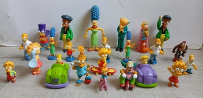 lot 24 figurines Les Simpson Bart Homer Marge Lisa Maggie Apu dont 7 Fox TV 1998 - Photo 1/4