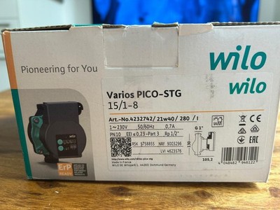 Wilo Nassläufer-Hocheffizienzpumpe Varios PICO-STG 15/1-8 - NEU mit OVP