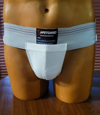 SafeTgard Athletic  Supporter For Hard Cup Jockstrap Large Full 3" Waistband