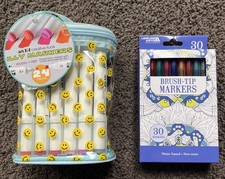 ART 101 ILLY MARKERS 24 PK AND 30 BRUSH TIP M...