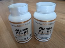 2x California Gold Nutrition, Vitamin D3 und K2 als MK-7