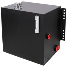 12 Gauge 25-Gallon Hydraulic Fluid Reservoir Tank w/ Inlet 2" FNPT&1-1/4"Outlet