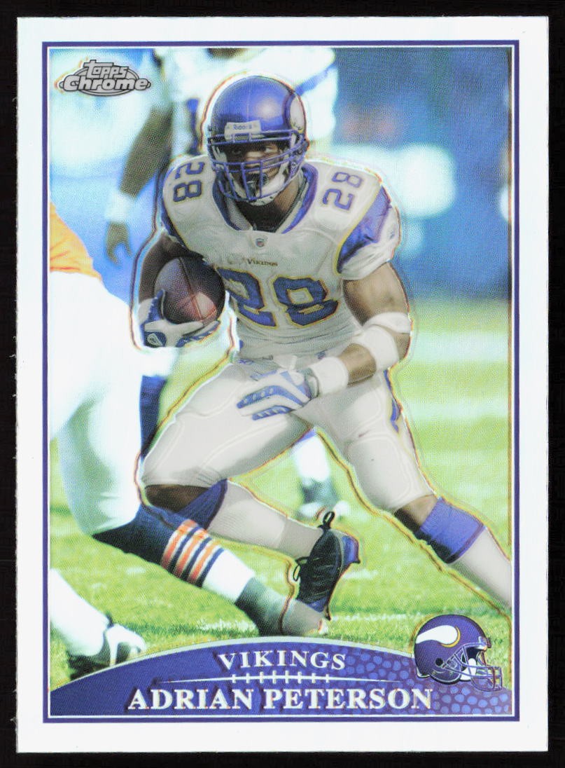 Adrian Peterson 2009 Topps Chrome Refractors #TC28 - Minnesota Vikings