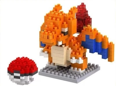 BOYU Pokémon Micro Bricks Nano Block Toy Birthday Gift - Charizard + Pokéball