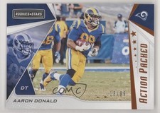 2019 Panini Rookies & Stars Action Packed Orange 13/99 Aaron Donald #AP-AD 2r7