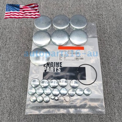 Cyl head & Block Expansion Plug Kit for Dodge Cummins 5.9L 4bt, 6bt 12V 89-98
