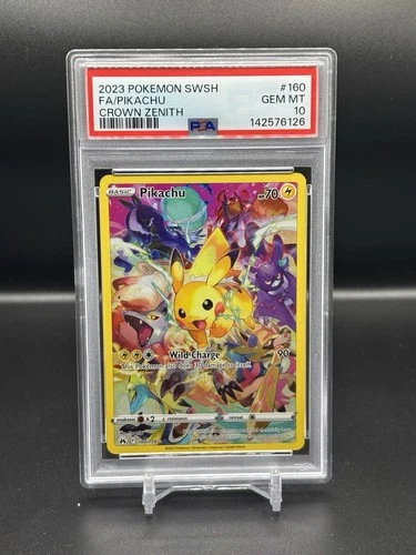 Pikachu (Secret) 160/159 Crown Zenith Holo PSA 10