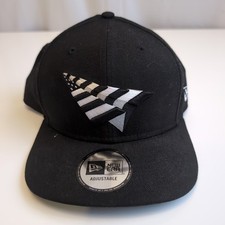 PAPER PLANES ROC NATION 9FIFTY HAT BLACK W BLACK UNDERVISOR JAY-Z HAT No Pin