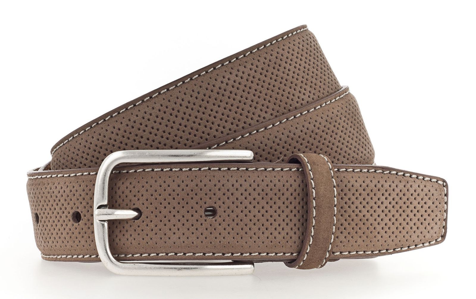 Vanzetti belt Leather Belt W115 Camel