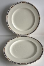 Vintage, Johnson Bros, Blue & Gold, Pareek" 2 X  Dinner Plates, 25 cm.