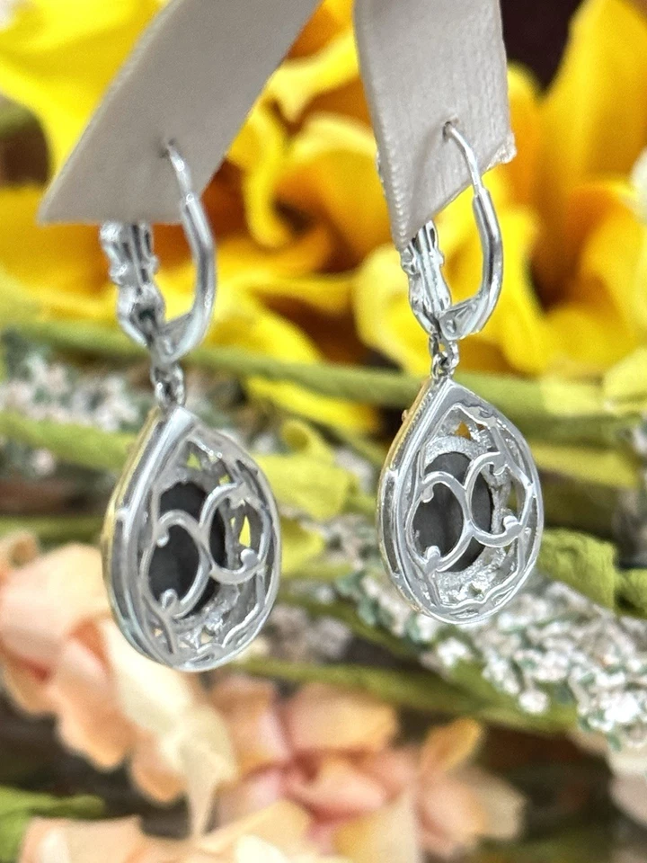 Pendientes colgantes Michael Valitutti NH plata de ley 925 ammolita filigrana Foto 4 de 4