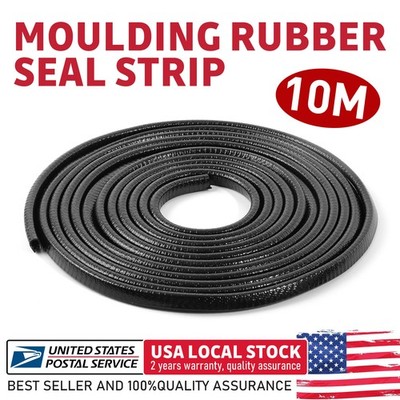 Rubber Edge Trim U Channel Rubber Seal Strip Rubber Edge Protector Trim 33Ft