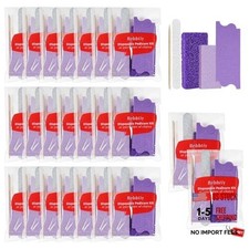 Disposable Pedicure Kit Sets - 5 in 1 Nail Salon Manicure 80/100 Grit - 20 Sets