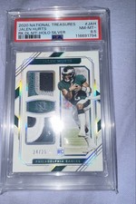 2020 NT- Rookie Dual Materials Jalen Hurts #RDM-JAH Holo Silver 24/25 (MEM, RC)