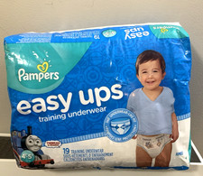 2016 Pampers Thomas  Friends Diapers Easy Ups Pack of 19 Sz 4T-5T Vintage Train