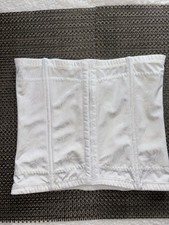 Maidenform Flexees 6868 White Waist Cincher Shaper Corset Size Medium M
